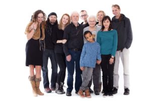 familiefoto in de fotostudio